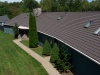 View from Above of Rustic Aluminum Metal Shingle Roofing