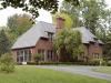 Beautiful Brick Home with Rustic Aluminum Metal Shingle Roofing