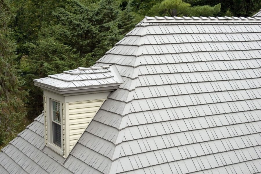 Roof and Dormer with Rustic Aluminum Metal Shingle Roofing