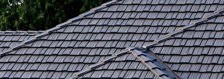 Grey Metal Shingles