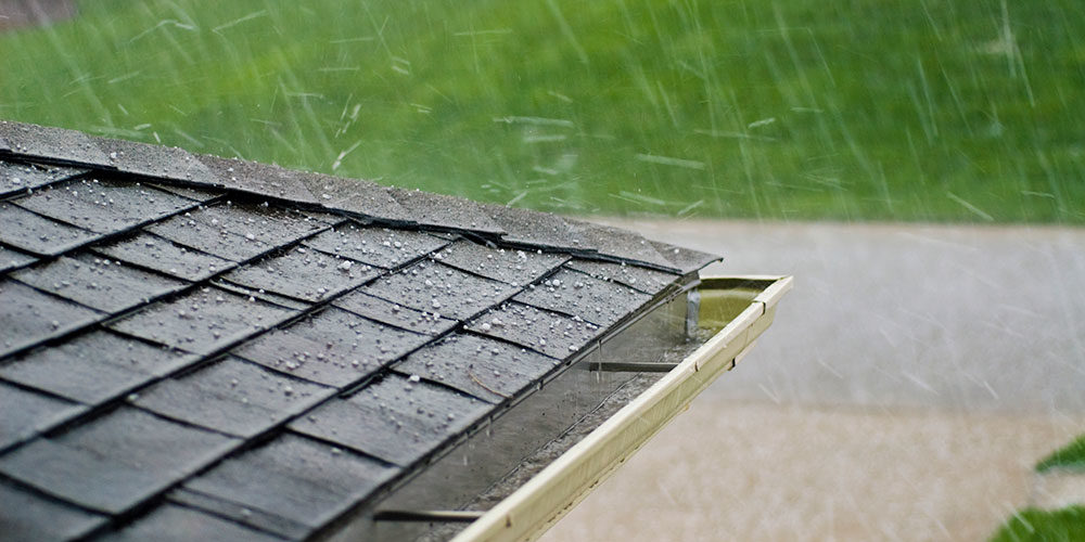 hail on metal roofing